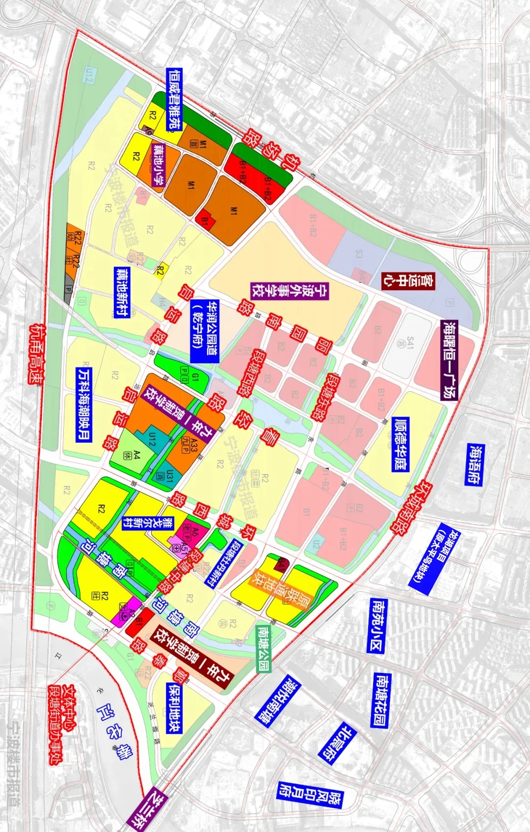 宁波街道划分图海曙区图片