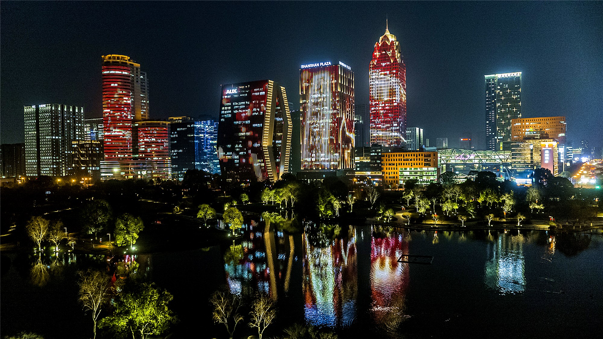 宁波鄞州夜景图片