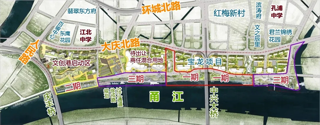 上图中红色部分为滨江水岸项目一期（样板段）.webp.jpg