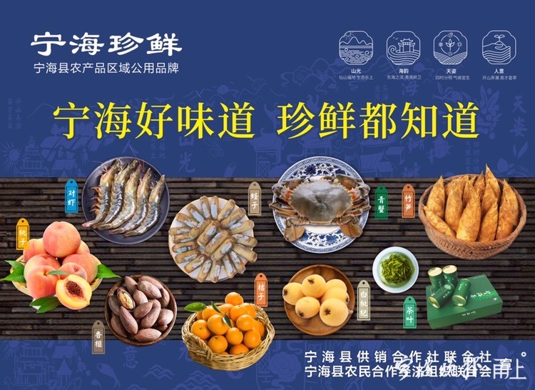 "宁海珍鲜"通过国家知识产权局商标注册!