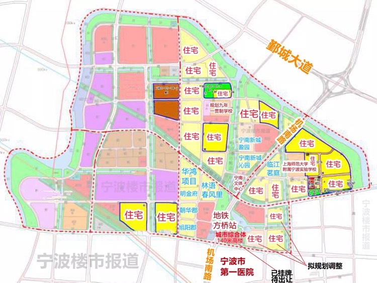 奉化区江口新城规划图图片