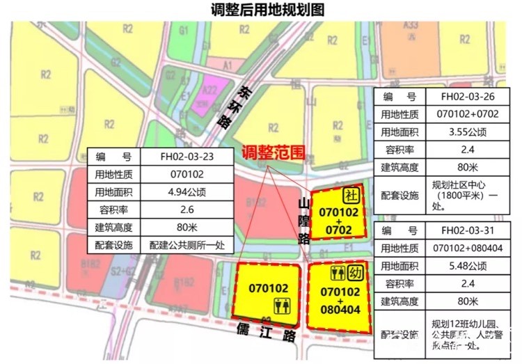 調整後用地規劃圖03另外,從本文開頭的那張用地規劃上,還可以看出