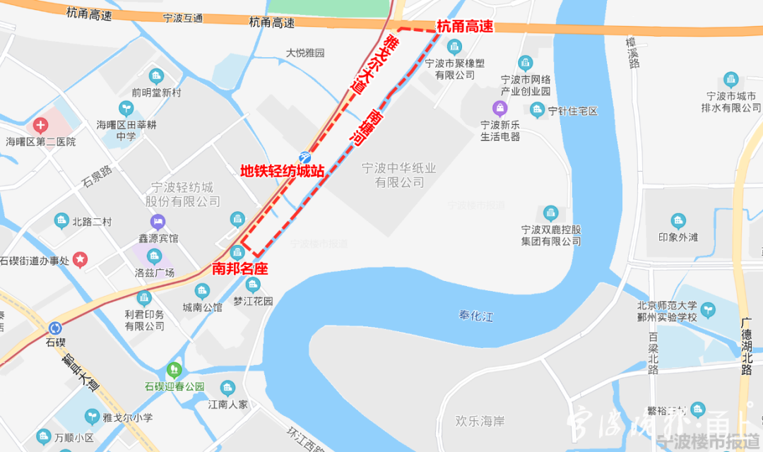 宁波轻纺城对面的这片区域,启动征收意愿征询!